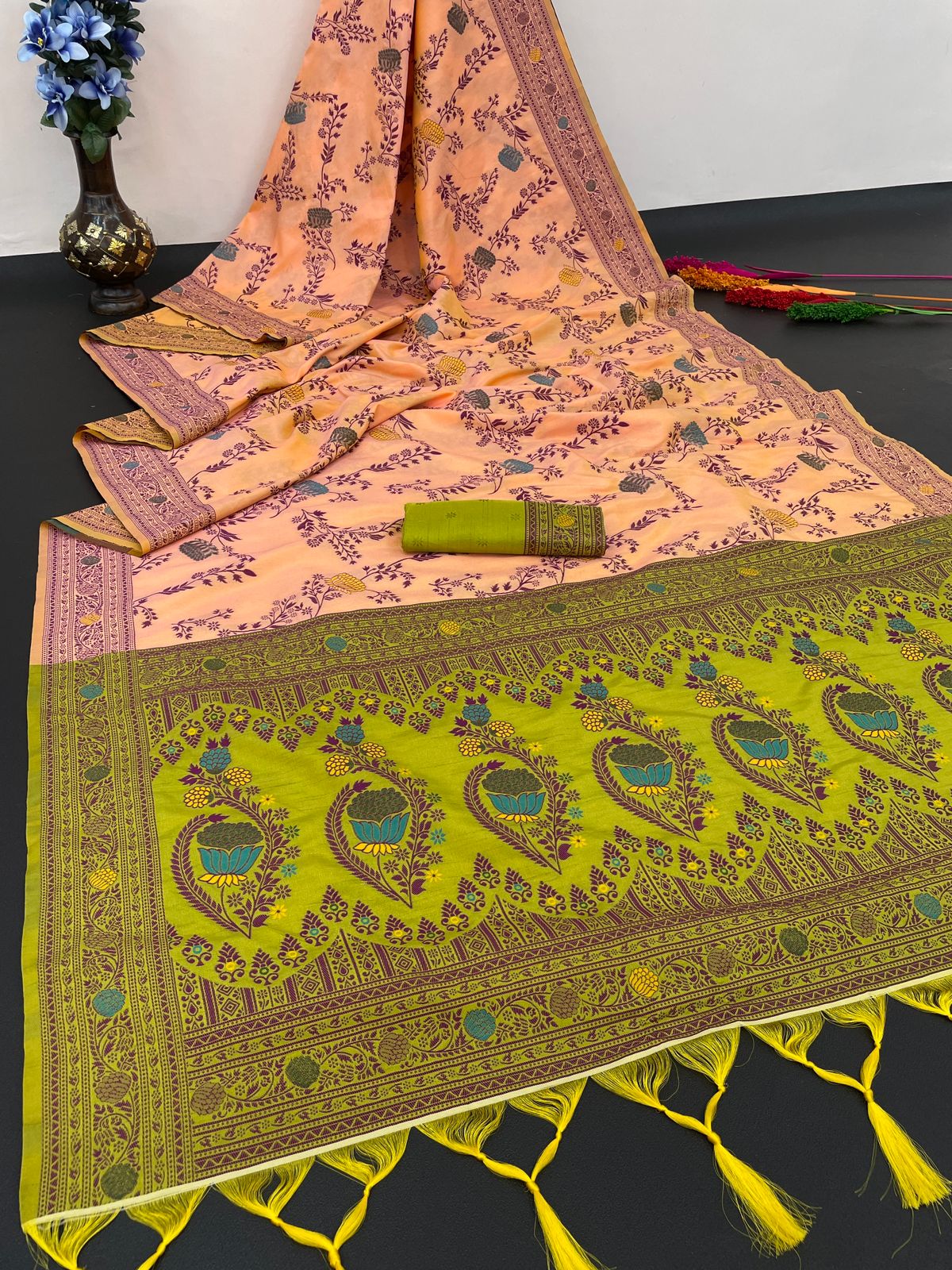 Dulhan By Aab Handloom Raw Silk Wedding Saree wholesale market in Surat with price